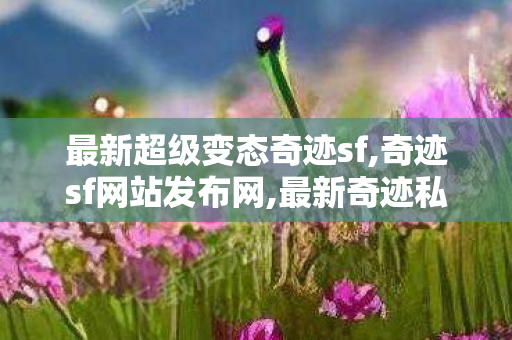 最新超级变态奇迹sf,奇迹sf网站发布网,最新奇迹私发服网,奇迹sf网站发布网