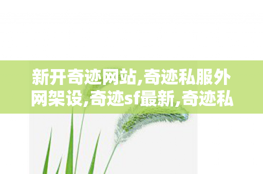 新开奇迹网站,奇迹私服外网架设,奇迹sf最新,奇迹私服外网架设