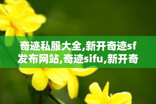奇迹私服大全,新开奇迹sf发布网站,奇迹sifu,新开奇迹sf发布网站
