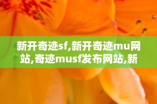 新开奇迹sf,新开奇迹mu网站,奇迹musf发布网站,新开奇迹mu网站