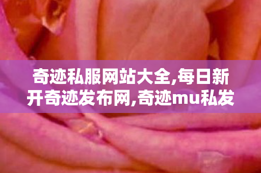 奇迹私服网站大全,每日新开奇迹发布网,奇迹mu私发服网大全电脑客户端,每日新开奇迹发布网