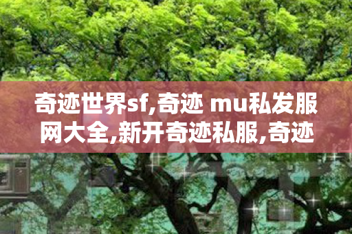 奇迹世界sf,奇迹 mu私发服网大全,新开奇迹私服,奇迹 mu私发服网大全