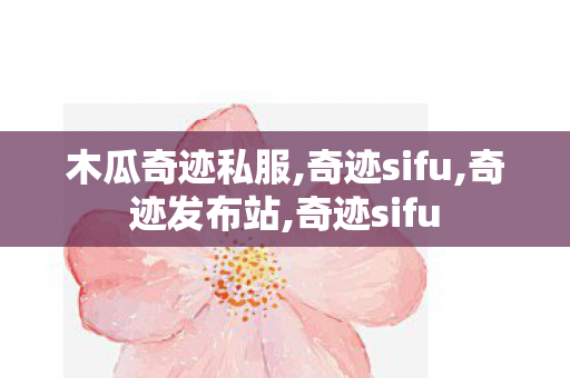 木瓜奇迹私服,奇迹sifu,奇迹发布站,奇迹sifu