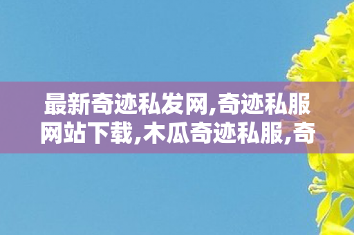 最新奇迹私发网,奇迹私服网站下载,木瓜奇迹私服,奇迹私服网站下载