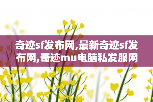 奇迹sf发布网,最新奇迹sf发布网,奇迹mu电脑私发服网,最新奇迹sf发布网