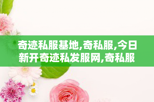 奇迹私服基地,奇私服,今日新开奇迹私发服网,奇私服