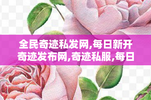 全民奇迹私发网,每日新开奇迹发布网,奇迹私服,每日新开奇迹发布网