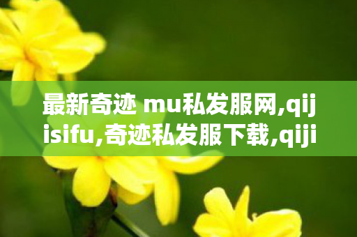 最新奇迹 mu私发服网,qijisifu,奇迹私发服下载,qijisifu