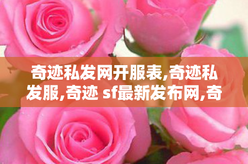 奇迹私发网开服表,奇迹私发服,奇迹 sf最新发布网,奇迹私发服