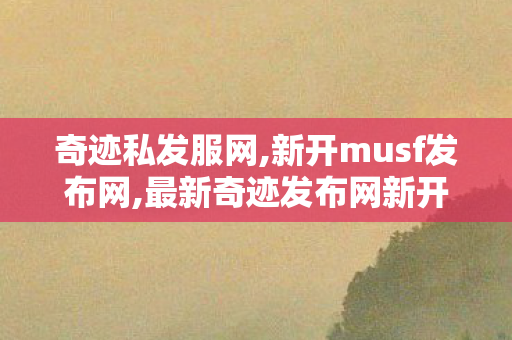 奇迹私发服网,新开musf发布网,最新奇迹发布网新开服,新开musf发布网