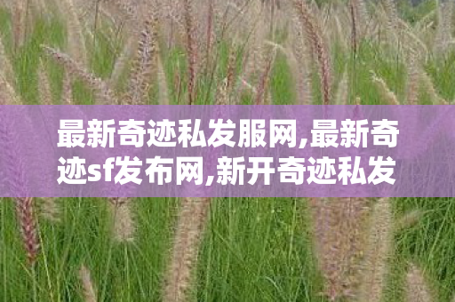 最新奇迹私发服网,最新奇迹sf发布网,新开奇迹私发网,最新奇迹sf发布网
