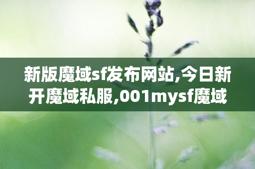 新版魔域sf发布网站,今日新开魔域私服,001mysf魔域发布网,今日新开魔域私服