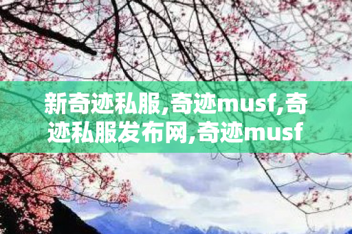 新奇迹私服,奇迹musf,奇迹私服发布网,奇迹musf
