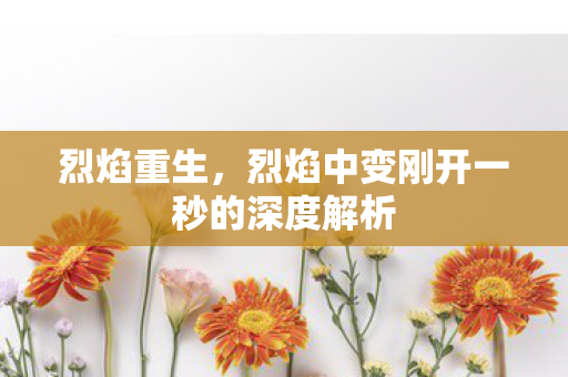 烈焰重生，烈焰中变刚开一秒的深度解析