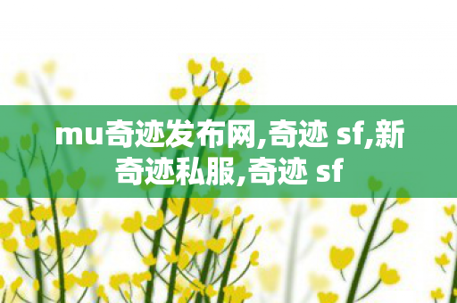mu奇迹发布网,奇迹 sf,新奇迹私服,奇迹 sf