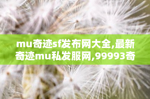 mu奇迹sf发布网大全,最新奇迹mu私发服网,99993奇迹发布网,最新奇迹mu私发服网