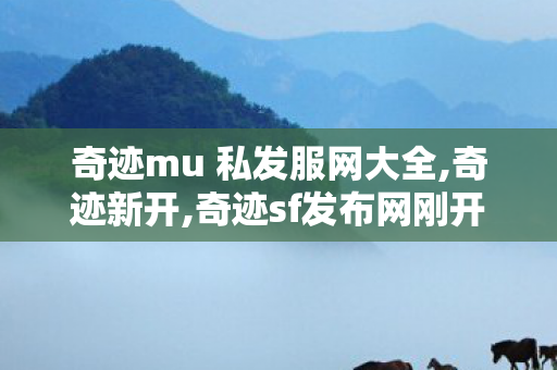 奇迹mu 私发服网大全,奇迹新开,奇迹sf发布网刚开一秒,奇迹新开