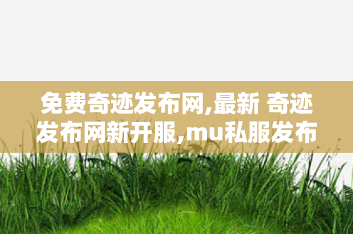 免费奇迹发布网,最新 奇迹发布网新开服,mu私服发布网,最新 奇迹发布网新开服