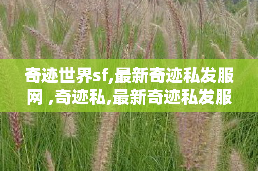 奇迹世界sf,最新奇迹私发服网 ,奇迹私,最新奇迹私发服网