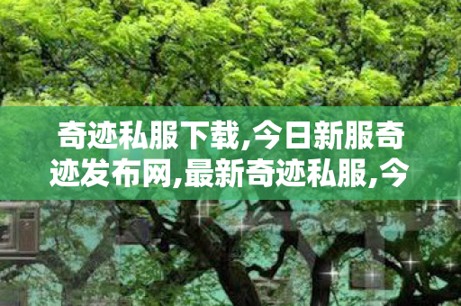 奇迹私服下载,今日新服奇迹发布网,最新奇迹私服,今日新服奇迹发布网