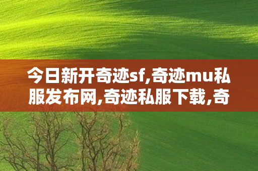 今日新开奇迹sf,奇迹mu私服发布网,奇迹私服下载,奇迹mu私服发布网