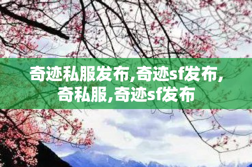 奇迹私服发布,奇迹sf发布,奇私服,奇迹sf发布