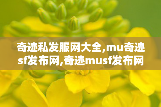 奇迹私发服网大全,mu奇迹sf发布网,奇迹musf发布网站,mu奇迹sf发布网