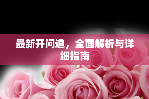 最新开问道，全面解析与详细指南