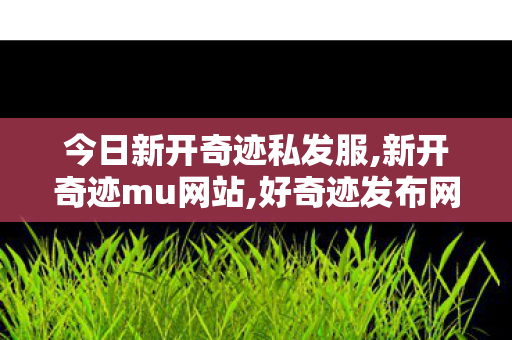 今日新开奇迹私发服,新开奇迹mu网站,好奇迹发布网,新开奇迹mu网站