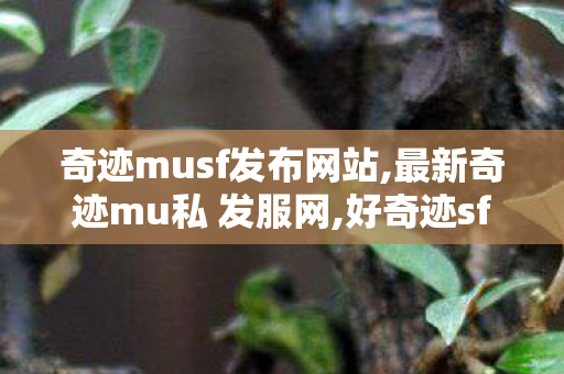 奇迹musf发布网站,最新奇迹mu私 发服网,好奇迹sf发布网,最新奇迹mu私 发服网