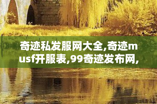 奇迹私发服网大全,奇迹musf开服表,99奇迹发布网,奇迹musf开服表