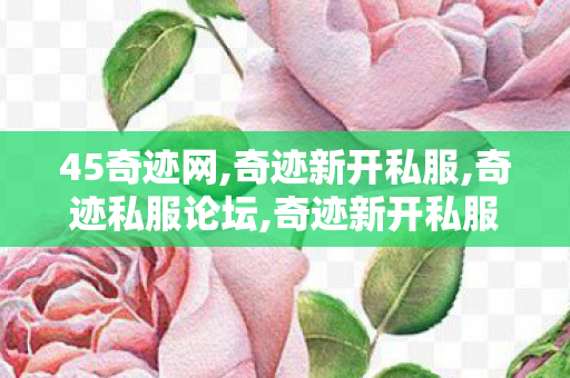 45奇迹网,奇迹新开私服,奇迹私服论坛,奇迹新开私服
