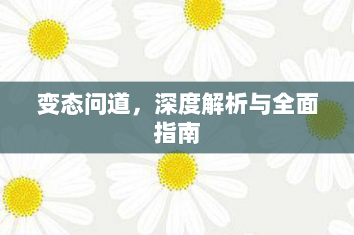 变态问道，深度解析与全面指南