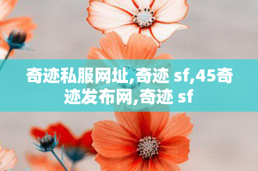 奇迹私服网址,奇迹 sf,45奇迹发布网,奇迹 sf