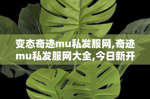 变态奇迹mu私发服网,奇迹mu私发服网大全,今日新开奇迹,奇迹mu私发服网大全
