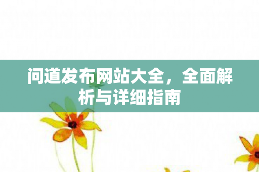 问道发布网站大全，全面解析与详细指南