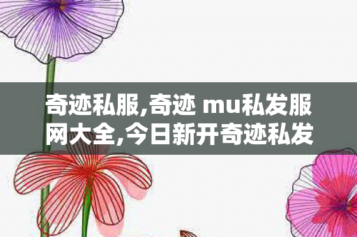 奇迹私服,奇迹 mu私发服网大全,今日新开奇迹私发服网,奇迹 mu私发服网大全