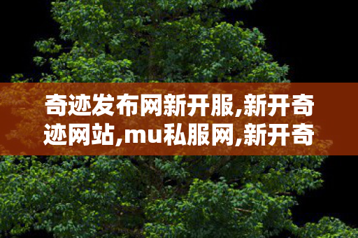 奇迹发布网新开服,新开奇迹网站,mu私服网,新开奇迹网站