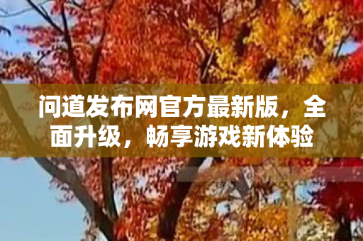 问道发布网官方最新版，全面升级，畅享游戏新体验