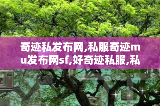 奇迹私发布网,私服奇迹mu发布网sf,好奇迹私服,私服奇迹mu发布网sf