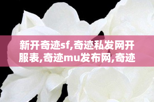 新开奇迹sf,奇迹私发网开服表,奇迹mu发布网,奇迹私发网开服表