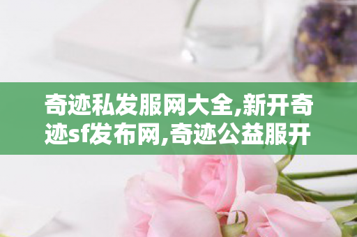 奇迹私发服网大全,新开奇迹sf发布网,奇迹公益服开服表,新开奇迹sf发布网