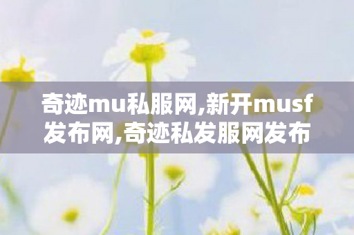 奇迹mu私服网,新开musf发布网,奇迹私发服网发布,新开musf发布网