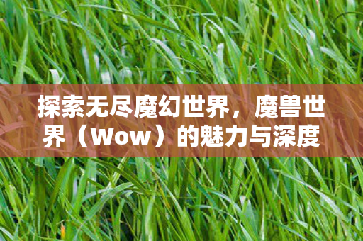 探索无尽魔幻世界，魔兽世界（Wow）的魅力与深度解析