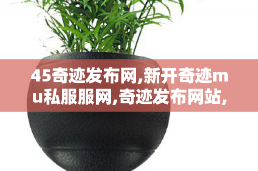 45奇迹发布网,新开奇迹mu私服服网,奇迹发布网站,新开奇迹mu私服服网