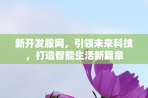 新开发服网，引领未来科技，打造智能生活新篇章
