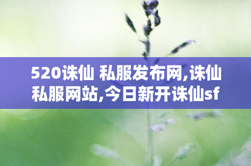 520诛仙 私服发布网,诛仙私服网站,今日新开诛仙sf,诛仙私服网站