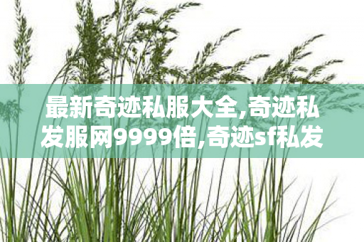 最新奇迹私服大全,奇迹私发服网9999倍,奇迹sf私发网,奇迹私发服网9999倍