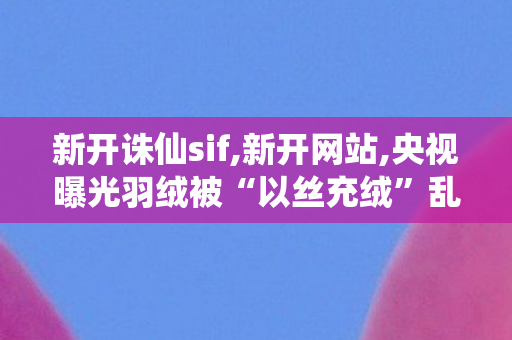 新开诛仙sif,新开网站,央视曝光羽绒被“以丝充绒”乱象,新开网站