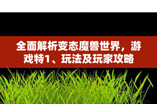 全面解析变态魔兽世界，游戏特1、玩法及玩家攻略